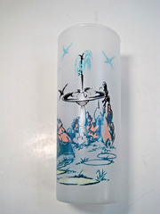 Set Of 4 Vintage Anchor Hocking Tom Collins Frosted Tumblers Southern Belle 6.5″