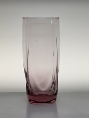 Libbey Imperial Plum 8 Cooler 6 Old Fashioned Glasses Set Pink Bar Tumblers