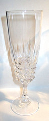 4 Cristal D’Arques Pompadour Crystal Champagne Flute Glasses 7″ Tall France