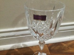 WATERFORD CRYSTAL MARQUIS LINE MARKHAM PATTERN ALL PURPOSE GOBLET 8 5/8″