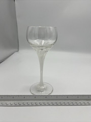 Rosenthal Snowflower Cordial Glass White Confetti Crystal Lot of 2 6 1/8″ Tall