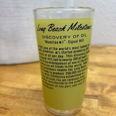 Vintage 70s Long Beach Milestones Glass Discovery of Oil Signal Hill Souvenir