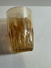 Vintage Lustre Marigold Peach Tumbler Replacement Iridescent Mid Century