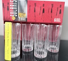 Set of 9 RCR Royal Crystal Rock Solaris Tumblers Highball Glasses Exc Cond