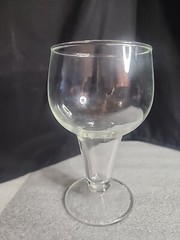 Vintage Hollow Stem Beer Glass In Excellent Condition