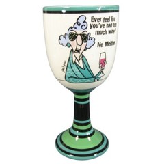 Maxine Ceramic Goblet 12oz Ever Feel Like You’ve Had Too Much Wine? Hallmark