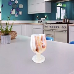 Handcrafted Onyx Goblet – Elegant Decorative Accent for Home and Kitchen Décor