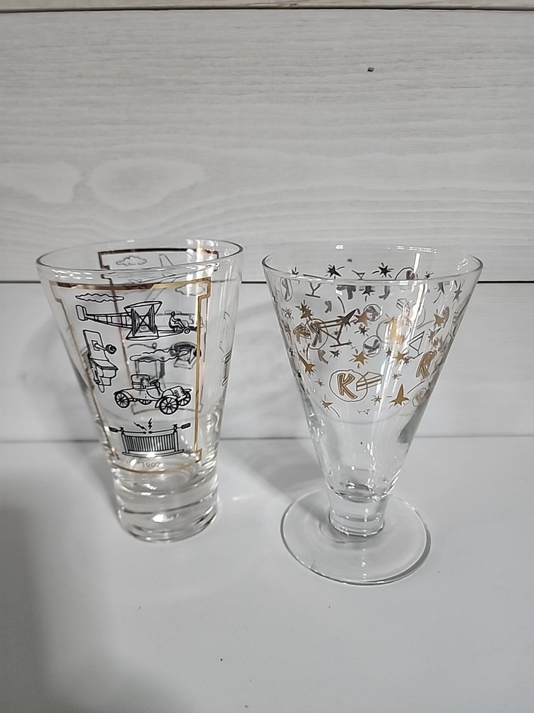 Vintage Black And Gold MCM Barware