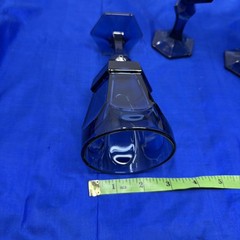 Vtg. Set of 4 Fostoria Virginia Dark Cobalt Blue Claret Wine Goblet 6 5/8″ NICE!