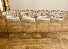 Vintage Imperial Candlewick 400/19 5 Oz Juice Tumblers 4” Clear Beaded Glass