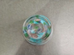 Hand Blown Art Glass Tumbler/Votive in Pretty Pastel Colors 4″ x 4″