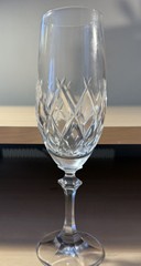 Cut Glass Crystal Wine Champagne Glass. Free Shipping