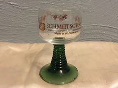 «SCHMITT SOHNE» ROEMER GLASS/WINE GLASS/WATER GOBLET/CHAMPAGNE FLUTE/4 3/8″ TL