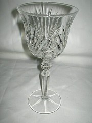Gorham Crystal Rosewood Water Goblet Glass 8 1/4” EXCELLENT