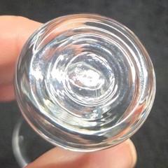 Iittala Tapio Wirkkala Bubble Stem Sherry Cordial Glasses Finland Pair