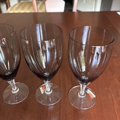 FOSTORIA crystal DEBUTANTE pattern Goblet or Glass – 6.75”