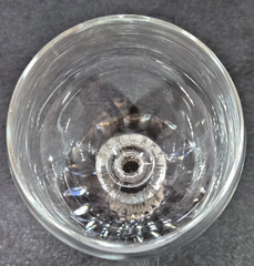 Mikasa Crystal Wine Glass, The Ritz Pattern, Round Bowl, Flared Ribbed Stem/Base