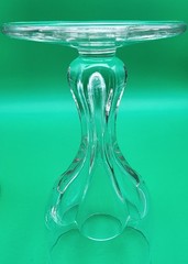 Vintage Hollow Stem Champagne Glasses . 6-sided Paneled Hexagonal Stem-Set Of 5
