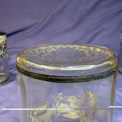 Rockwell Sterling Silver Overlay Glass Juice Tumblers 3.75″ MCM Floral Set 6