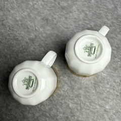 Vintage Tirschenreuth Bavaria Demitasse Cup Saucer 6 Sets Germany Porcelain