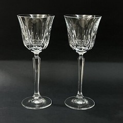 VTG Set of 2 Mikasa Crystal 1987-1994 PARK AVENUE Wine Glasses 8″