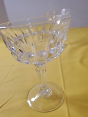 Set Of 2 Cris D Arques Durand Crystal Chantelle Champagne Tall Sherbet