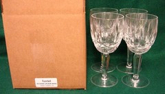 Waterford KILDARE Water Goblets SETS OF FOUR more here PLAIN BASE
