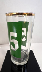 Vtg Bartlett Collins Drink by Numbers Glassware 8 Tumblers, Pitcher, Ice Bucket