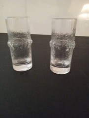Iittala Finland Niva 1960s Set of 2 Cordial or Shot Glasses 1 fl. oz. EXCELLENT