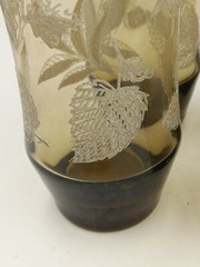Vintage Libbey 12 Oz. Glass Tumblers Raised Leaves Pattern Set Of 4
