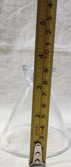 Glass Martini Glass Swirl Pattern Clear 4.5 in Height Round Glossy Finish