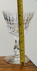 2 Vintage Tiffin Franciscan Waterford Cut Champagne/Tall Sherbet Glasses