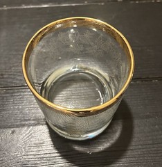 Pasabahce CELLINI CRYSTAL 24K Gold Plated Old Fashion Whiskey Art Of Glass