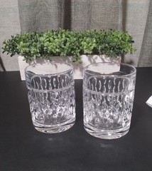 Ralph Lauren Crystal ASTON Double Old Fashioned Glasses Whiskey Rocks – Set of 2
