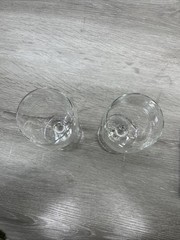 2 Vintage Wine Champagne Sherbet Dessert Glasses 7” !