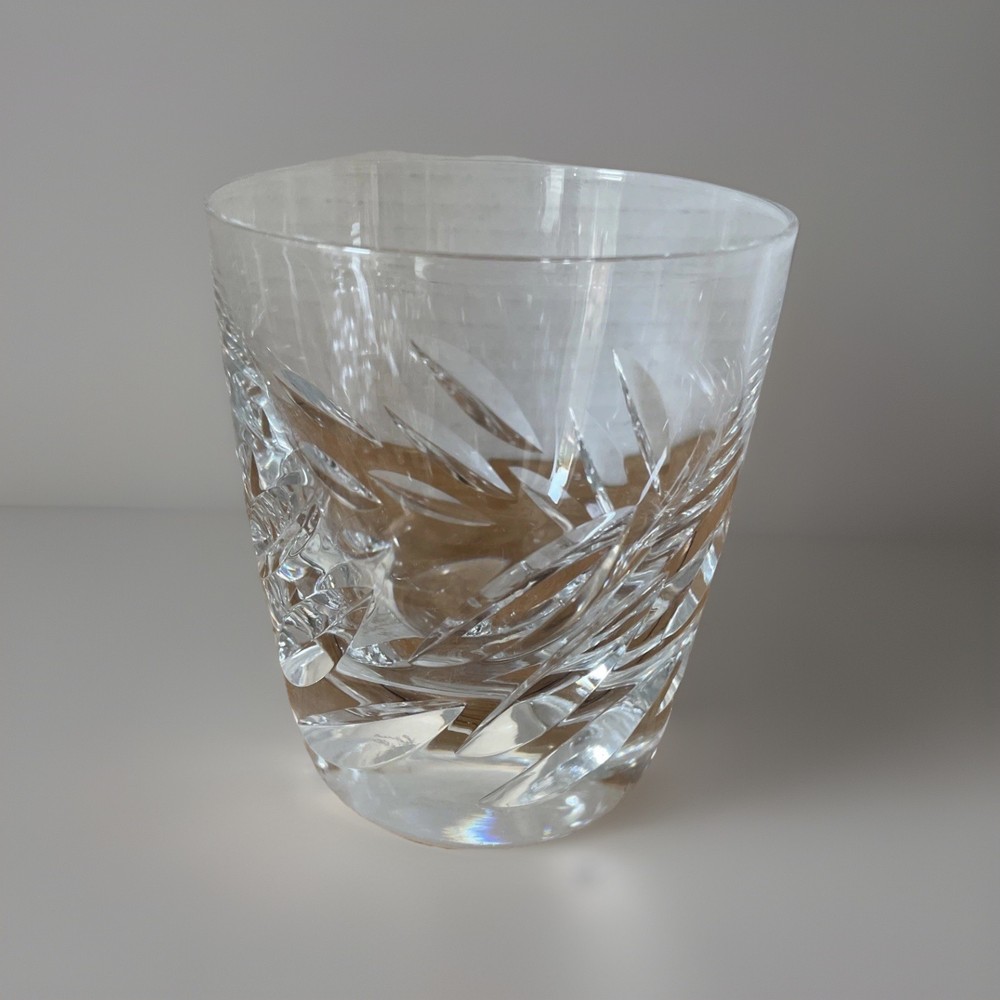 VTG Lalique Crystal Artois Whisky Tumbler Cocktail Glass Clear France 3.75”Read*