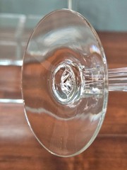 Fostoria Holly Clear (6030) MCM Crystal Water Wine Goblets 7-7/8″ – Set of 4