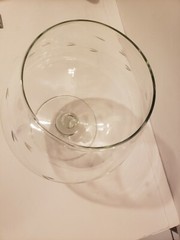 Princess House Punch Bowl Brandy Snifter Style Heritage Pattern Glass 9 in