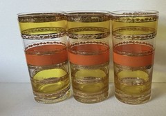 Set 6 Culver MCM Yellow/ Green Orange 22 Kt Band 7 Therma Jac Holders