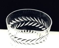 1940’s Tiffin-Franciscan Athlone 8oz Water Goblet 6-1/8″ Blown Glass/Cut Crystal