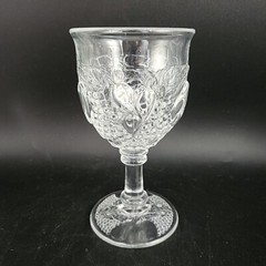 Vintage Westmoreland Della Robbia Clear Glass 8 fl. oz. Wine Goblet Set of 6