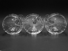 LENOX STACCATO Balloon Wine Glass Etched Cut Crystal Geometric Lines Ovals Set 3