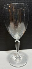 Lenox Decor Plain Balloon Red Wine Glass 7.5″ Clear Crystal Hex Stem USA Vtg