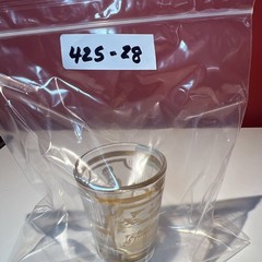 Vintage Culver Carson Nugget Casino Carson City 22 K Gold Overlay Shot Glass