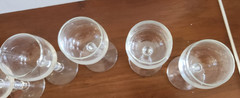 Set 6 Libby Knob Hill Clear Glass Candlewick Liquor Cocktail 5” Granny Cottage