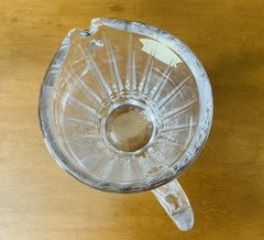 New Val Saint Lambert Balmoral Cut Crystal Water Pitcher 32 oz/7.75″, Signed Vtg