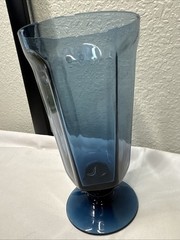 Lenox Antique Dark Blue Iced Tea Footed Tumbler