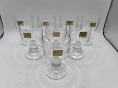 Set of 8 Vintage Luminarc Cordial Liqueur Stemmed Glasses France 5 oz
