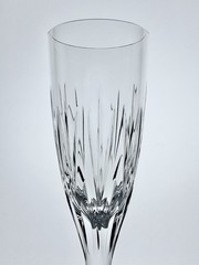 Stuart Litchfield Clear (Cut) – Fluted Champagne Glass, 9”