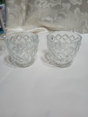 Fostoria American Clear Footed Punch Cup (Stem 2056). Set Of Two. 6 Oz